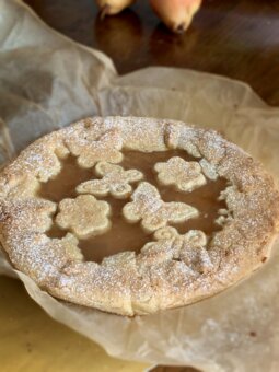 Crostata di pere e lime