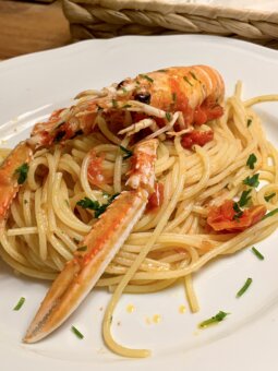 spaghetti agli scampi