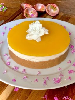 cheesecake frutto della passione e cocco