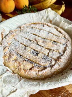 crostata senza burro con confettura di fichi