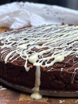 torta pandoro e cioccolato