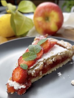 torta alle fragole e mele